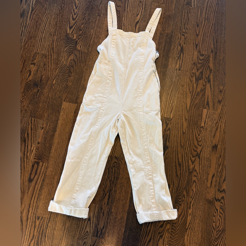 Chelsea & Violet Kids' Cream Overalls